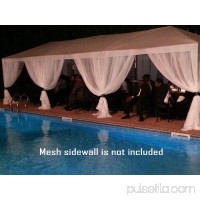 Quictent 10 x 30 Outdoor Gazebo Wedding Party Tent Canopy With Removable Sidewalls & Elegant Church Window   